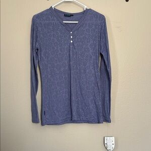 NWT Kuhl Women’s Long-sleeve Tee Shirt Purple/Blue Size Large